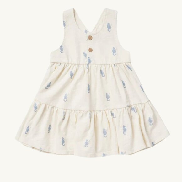 NEW - Rylee + Cru seahorse dress + bloomer set - Picture 1 of 2